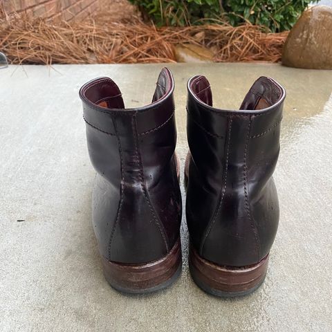 Alden Plain Toe Boot in Horween Color 8 Shell Cordovan