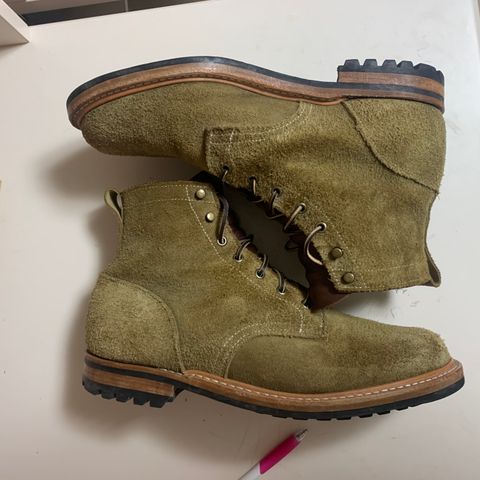 View photo of Truman Service Boot in Tasman Leather Group Coyote Roughout