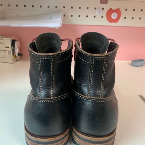 Truman Cap Toe Boot in Horween Black Waxed Flesh