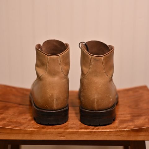 Grant Stone Garrison Boot in C.F. Stead Natural Waxy Commander Suede