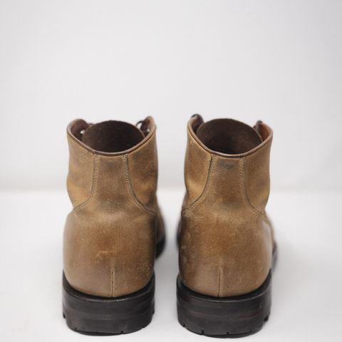 Grant Stone Garrison Boot in C.F. Stead Natural Waxy Commander Suede