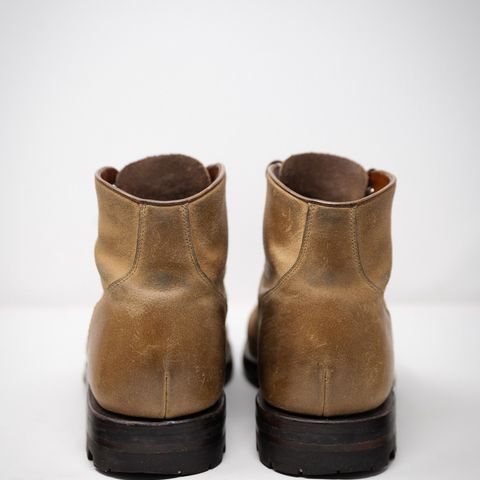 Grant Stone Garrison Boot in C.F. Stead Natural Waxy Commander Suede