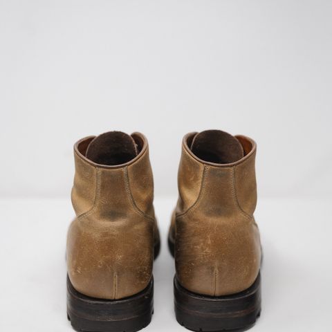Grant Stone Garrison Boot in C.F. Stead Natural Waxy Commander Suede