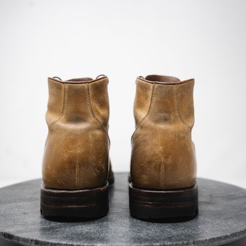 Grant Stone Garrison Boot in C.F. Stead Natural Waxy Commander Suede