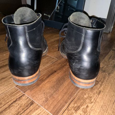 View photo of Viberg Service Boot in Horween Black Chromexcel