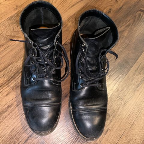 View photo of Viberg Service Boot in Horween Black Chromexcel