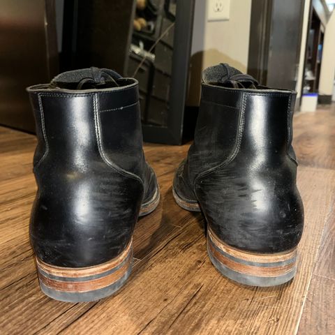 View photo of Viberg Service Boot in Horween Black Chromexcel