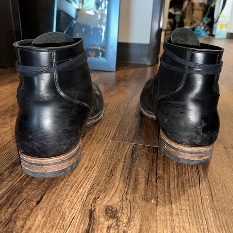 View photo of Viberg Service Boot in Horween Black Chromexcel