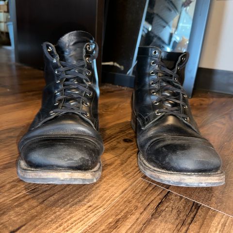 View photo of Viberg Service Boot in Horween Black Chromexcel