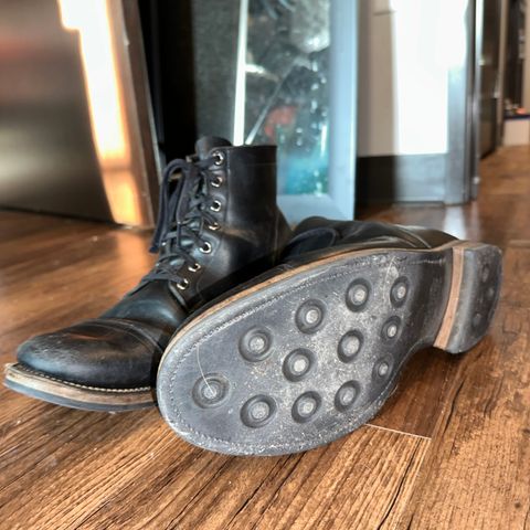 Viberg Service Boot in Horween Black Chromexcel