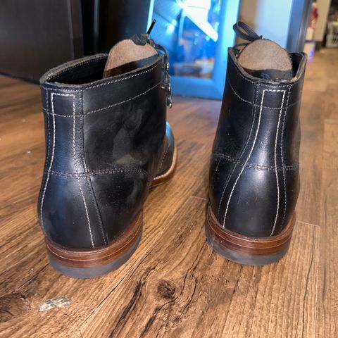 View photo of Wolverine 1000 Mile Plain-Toe Boot in Horween Black Chromexcel