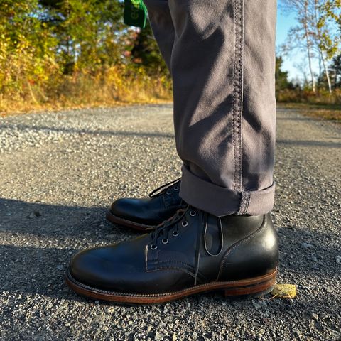 Viberg Service Boot in Horween Black Chromexcel