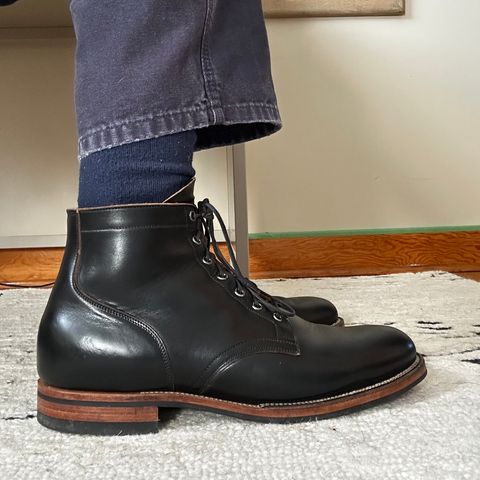 Viberg Service Boot in Horween Black Chromexcel