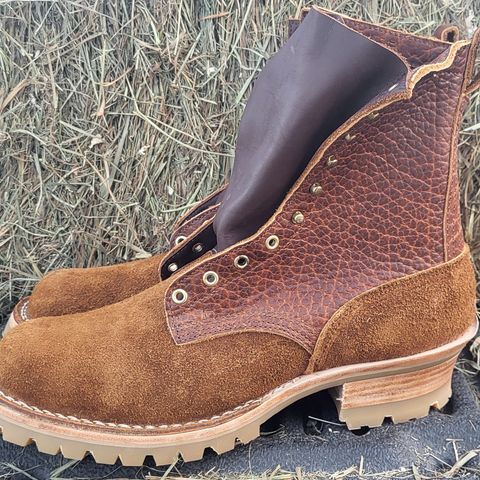 View photo of Nicks MTO in Law Tanning Brown Roughout Shruken Bison