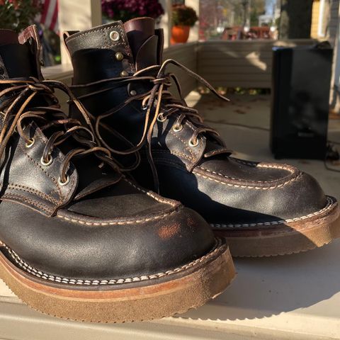Nicks Moc Toe in Horween Brown Waxed Flesh