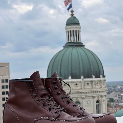 View photo of Red Wing Cooper Moc in S.B. Foot Amber Portage