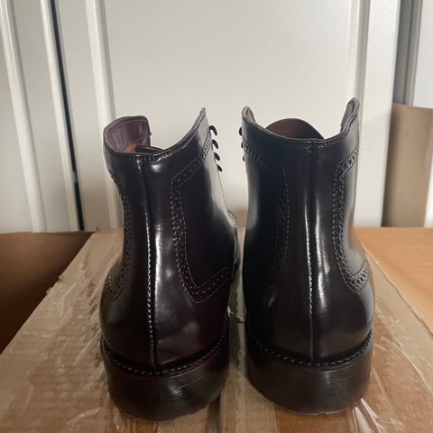 Alden Medallion Cap Toe Boot in Horween Color 8 Shell Cordovan