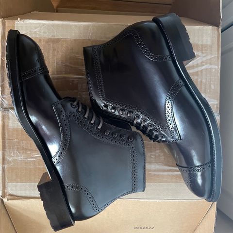 Alden Medallion Cap Toe Boot in Horween Color 8 Shell Cordovan