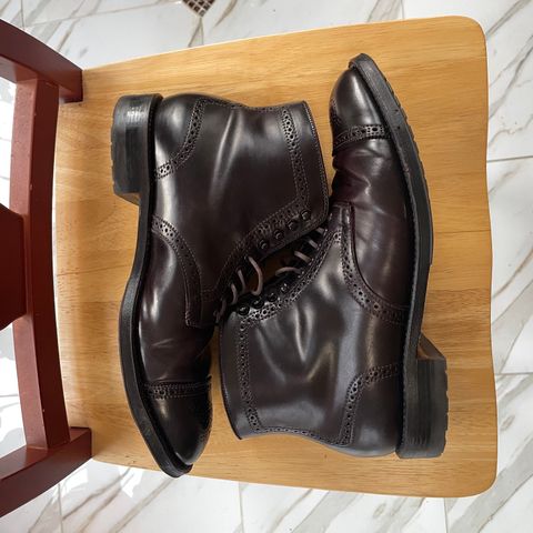 Alden Medallion Cap Toe Boot in Horween Color 8 Shell Cordovan