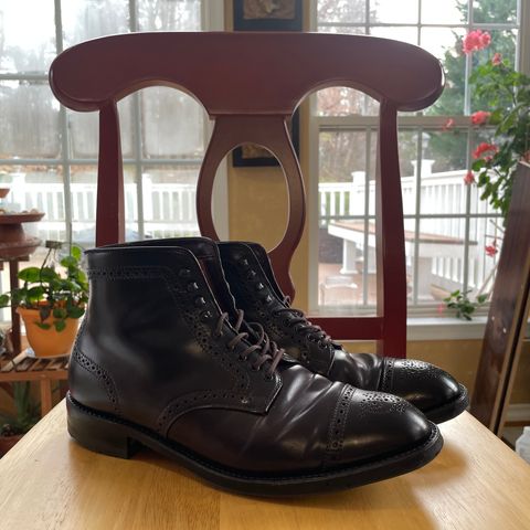 Alden Medallion Cap Toe Boot in Horween Color 8 Shell Cordovan