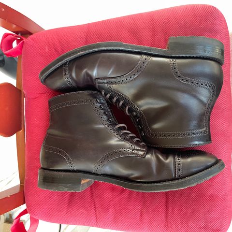 Alden Medallion Cap Toe Boot in Horween Color 8 Shell Cordovan