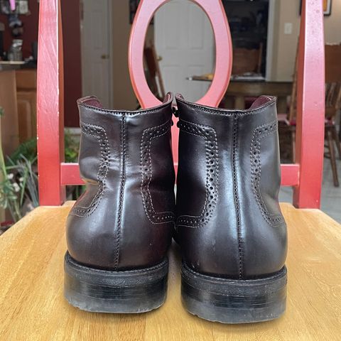 Alden Medallion Cap Toe Boot in Horween Color 8 Shell Cordovan