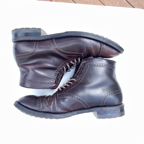 Alden Medallion Cap Toe Boot in Horween Color 8 Shell Cordovan