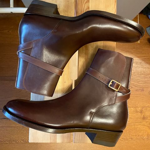Clinch Jodhpur Boots in Brown French Calfskin
