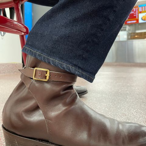 Clinch Jodhpur Boots in Brown French Calfskin