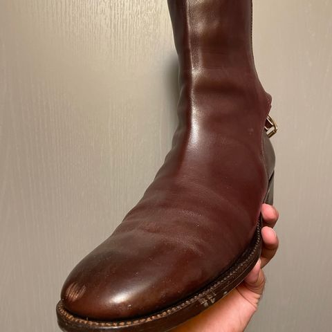 Clinch Jodhpur Boots in Brown French Calfskin
