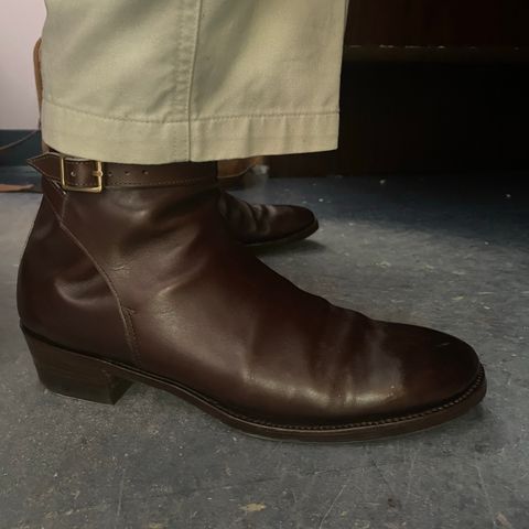 Clinch Jodhpur Boots in Brown French Calfskin