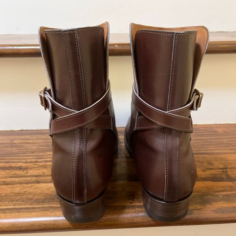 Clinch Jodhpur Boots in Brown French Calfskin