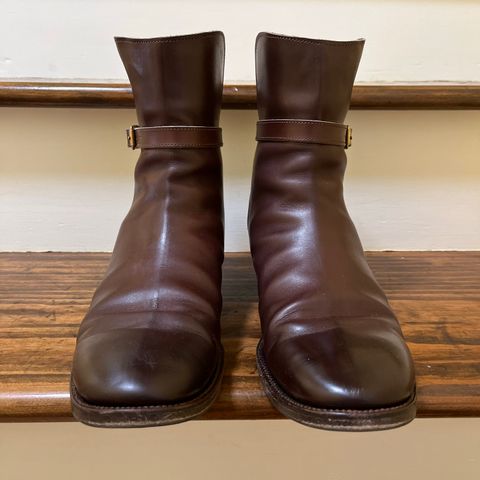Clinch Jodhpur Boots in Brown French Calfskin