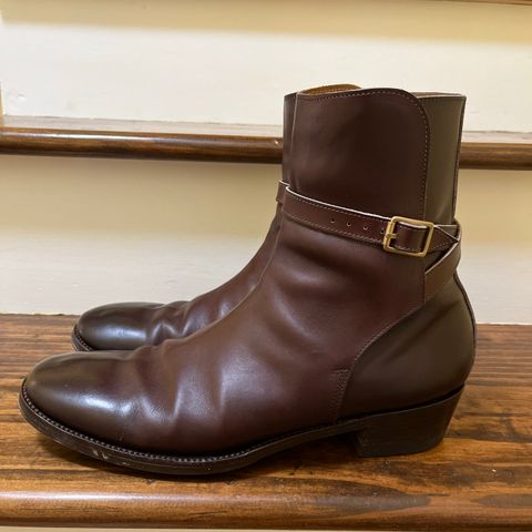 Clinch Jodhpur Boots in Brown French Calfskin