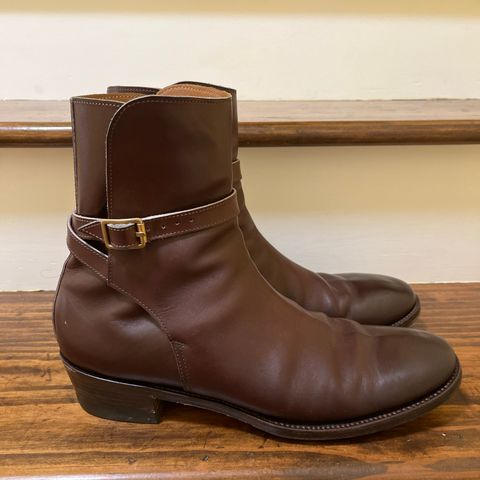 Clinch Jodhpur Boots in Brown French Calfskin