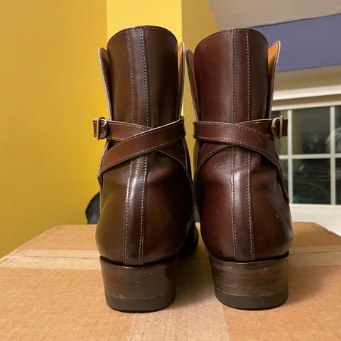 Clinch Jodhpur Boots in Brown French Calfskin