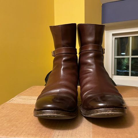 Clinch Jodhpur Boots in Brown French Calfskin