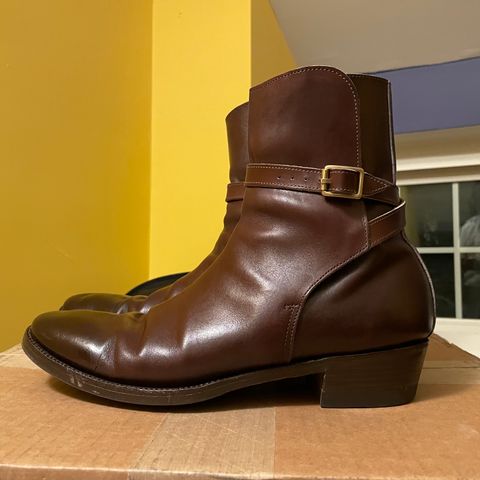 Clinch Jodhpur Boots in Brown French Calfskin