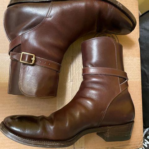 Clinch Jodhpur Boots in Brown French Calfskin