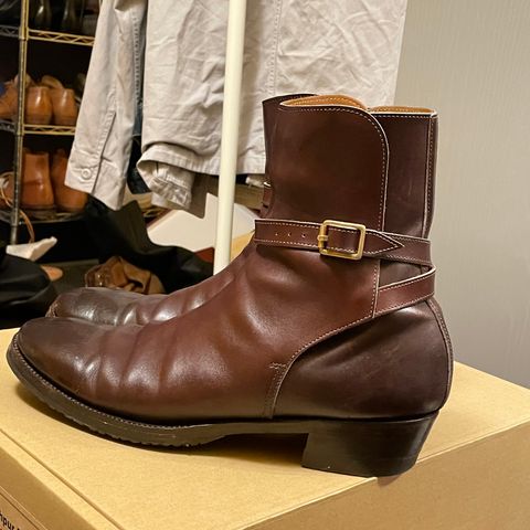Clinch Jodhpur Boots in Brown French Calfskin