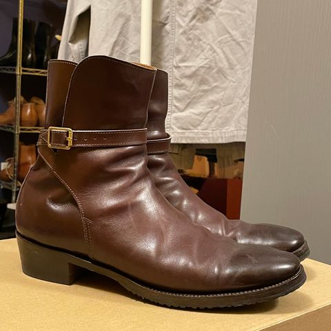 Clinch Jodhpur Boots in Brown French Calfskin
