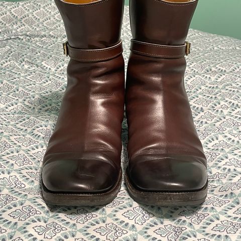 View photo of Clinch Jodhpur Boots in Brown French Calfskin