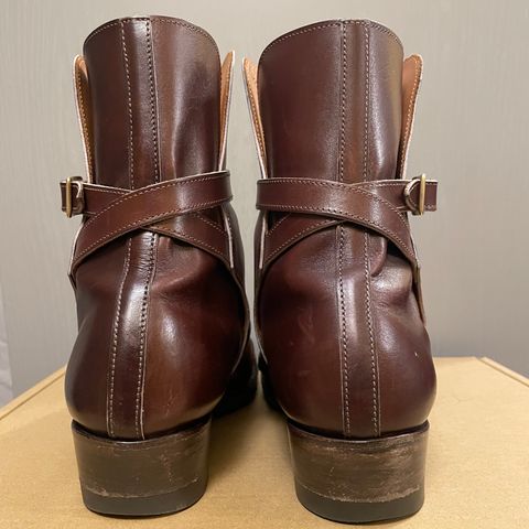 View photo of Clinch Jodhpur Boots in Brown French Calfskin