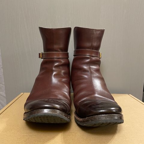 View photo of Clinch Jodhpur Boots in Brown French Calfskin