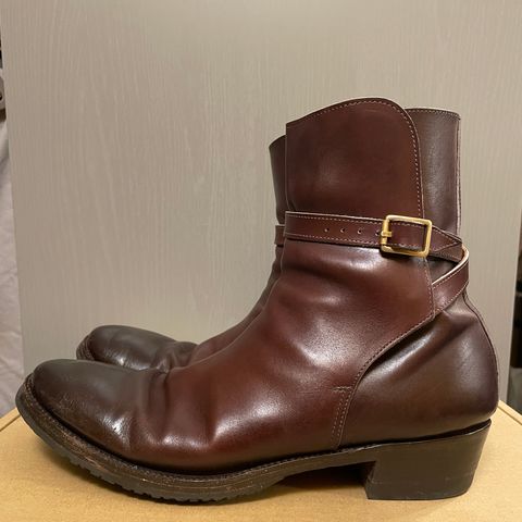 View photo of Clinch Jodhpur Boots in Brown French Calfskin