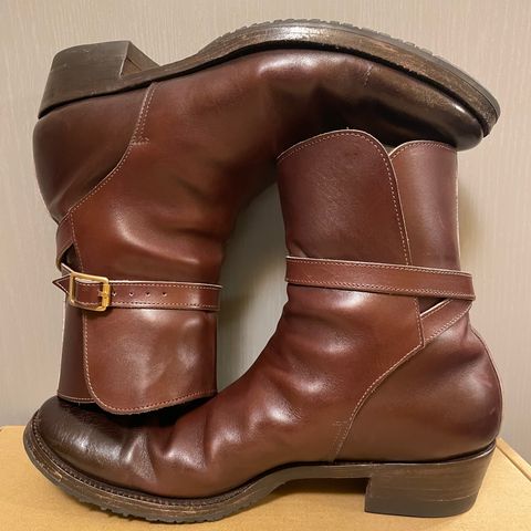 View photo of Clinch Jodhpur Boots in Brown French Calfskin