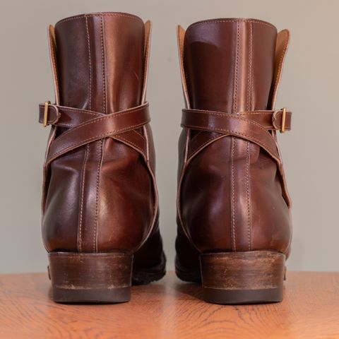 View photo of Clinch Jodhpur Boots in Brown French Calfskin