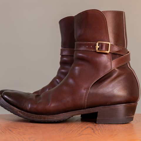 Search result thumbnail of Clinch Jodhpur Boots in Brown French Calfskin