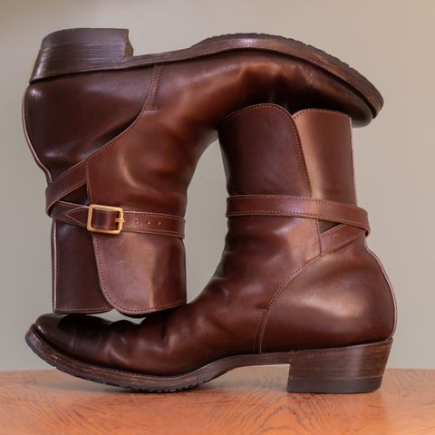 View photo of Clinch Jodhpur Boots in Brown French Calfskin