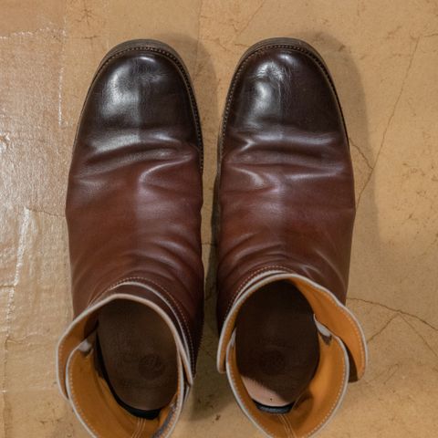 View photo of Clinch Jodhpur Boots in Brown French Calfskin